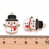 Christmas Theme Alloy Enamel Pendants ENAM-N056-403F-3