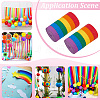 Rainbow Crepe Paper Streamers for Graduation Baby Shower Gender Reveal Birthday Party Decor DIY-WH0622-448-5
