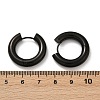 202 Stainless Steel Polishing Hoop Earrings EJEW-M106-02EB-04-5
