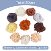 10 Styles Needle Felting Wool Roving DIY-GF0011-03-2