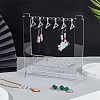 Acrylic Earring Display Stands EDIS-WH0029-86-4