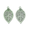 Spray Painted Hollow 430 Stainless Steel Pendants STAS-N121-07B-1
