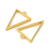 Rack Plating Alloy Triangle Open Back Bezel Pendants PALLOY-S047-09E-FF-4