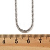 Brass Sterling Silver Chains Necklaces for Women NJEW-D302-25P-5