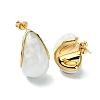 Ion Plating(IP) Golden 304 Stainless Steel Teardrop Stud Earrings X-EJEW-G375-17G-01-2