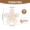 Unfinished Wood Flower Pendants AJEW-WH0270-733-2