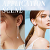32Pcs 2 Colors Brass Stud Earring Findings KK-BBC0026-02-5