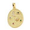 Brass Micro Pave Cubic Zirconia Pendants KK-G517-07G-1