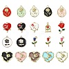 20Pcs 20 Styles Alloy Enamel Pendants ENAM-YW0004-02-1