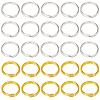 SOFPLATE 600Pcs 2 Colors Brass Split Rings KK-SP0001-82B-1