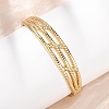 304 Stainless Steel Hinged Bangles for Women BJEW-F527-01G-2