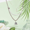 120pcs 12 Style Tibetan Style Alloy Pendants TIBE-DC0001-08-4