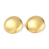 PVD Vacuum Plating 304 Stainless Steel Half Round Stud Earrings EJEW-Z075-01G-1