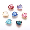 Brass Enamel Charms KK-E763-09-1