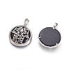 Synthetic Blue Goldstone Pendants G-L512-J23-2