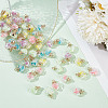 HOBBIESAY 60Pcs 5 Colors Luminous Glow in the Dark Glass Wish Bottle Pendants FIND-HY0003-55-4