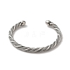 Non-Tarnish 304 Stainless Steel Twist Rope Cuff Bangles BJEW-P310-06P-2