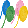AHADERMAKER 80 Yards 4 Colors Polyester Hollow Ribbon OCOR-GA0001-75B-8