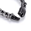 304 Stainless Steel Curb Chains Bracelets BJEW-E346-04AS-3