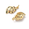 Brass Micro Pave Cubic Zirconia Pendants KK-D502-26N-G-2