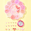 DIY Round & Flower & Heart Acrylic & ABS Plastic Imitation Pearl Beads Bracelets Making Kits DIY-FS0006-48-7