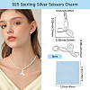 5Pcs 925 Sterling Silver Charms STER-BBC0009-93B-2