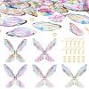 DIY Epoxy Resin Wing Pendants Dangle Earring Making Kits DIY-TA0012-37-1