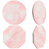 2Pcs 2 Styles Marble Pattern Porcelain Cup Coasters AJEW-CP0009-18C-6