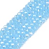 Electroplate Glass Beads Strands EGLA-A044-J2mm-B04-1