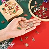40Pcs 20 Style Christmas Rack Plating Alloy Enamel Pendants ENAM-TA0001-54-15