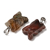 Natural Dragon Blood Pendants G-B127-09P-05-2