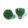 Imitation Jade Glass Charms X-GLAA-S054-24B-3