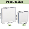 2Pcs 2 Styles Acrylic Display Pedestals AJEW-OC0005-31-2