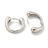 Brass Hoop Earrings EJEW-L211-010K-P-2