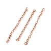 Ion Plating(IP) 304 Stainless Steel Cable Chains CHS-WH0007-01A-RG-1