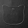 Transparent Acrylic Blank Pendants TACR-Z003-01A-2