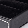Rectangle Imitation Leather Ring Boxes X-LBOX-F001-04-3