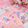 80Pcs 8 Colors Electroplate Opaque Acrylic Beads OACR-CA0001-24-5
