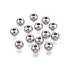 Tarnish Resistant 201 Stainless Steel Beads X-STAS-R033-5mm-1