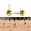 Brass Pave Cubic Zirconia Charms KK-K340-45G-03-3