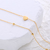 Beach Heart Shape Beaded Double Layer Bracelet and Anklet for Women PS4517-4