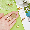 4Pcs 304 Stainless Steel Lapel Pin Backs for Clothes Backpack JEWB-FH0002-11G-3