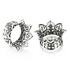 Hollow Out Flower Brass Alloy Ear Tunnels FS-WG7C815-08-1