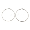 Tarnish Resistant 304 Stainless Steel Big Hoop Earrings EJEW-F105-01P-3