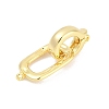 Brass Fold Over Clasps KK-M311-05G-1
