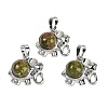 Natural Unakite Pendants G-I374-A-P16-1