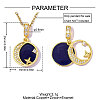 Brass Micro Pave Clear Cubic Zirconia Pendants CU-OY001-83G-2
