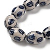 Handmade Blue and White Porcelain Beads PORC-I027-16B-6