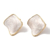 Rhombus Golden Ion Plating(IP) 304 Stainless Steel Stud Earrings for Women EJEW-L287-043G-01-1