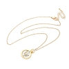 Brass Twelve Constellations Tarot Pendant Necklaces NJEW-Q006-01J-G-2